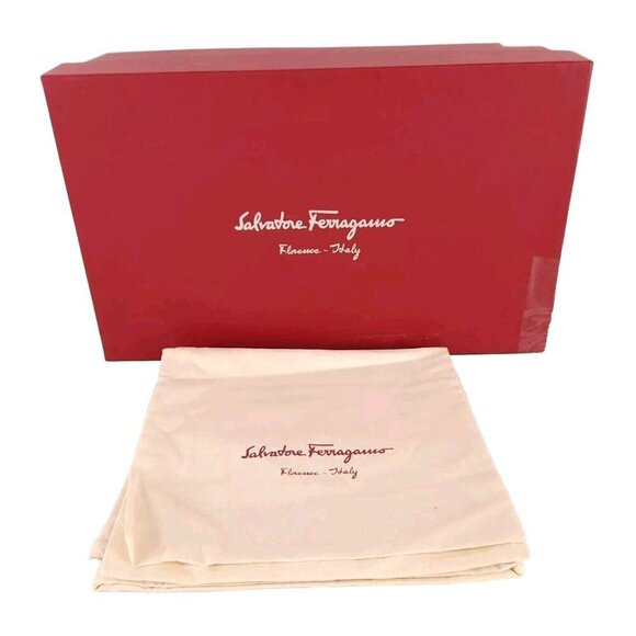 Salvatore Ferragamo Dion Slip On Sneaker Size 43.5 10.5 EE Mens Black $595 - Picture 12 of 16